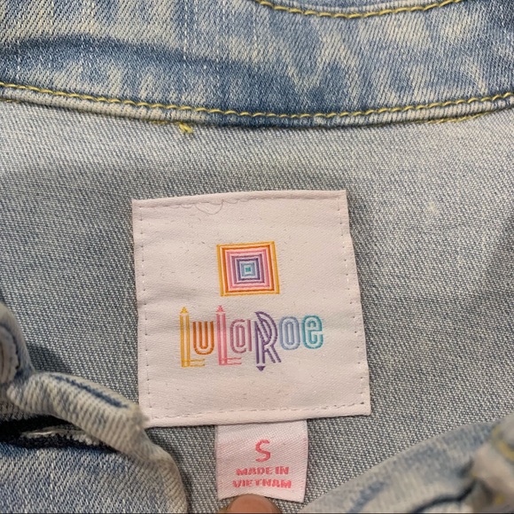 ✨ Light Blue Denim Jacket with Unicorn Patches - Picture 3 of 11